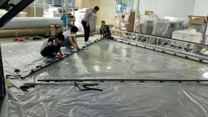 360 Degree Giant Mirror Holographic Reflective Foil Feuille de réflexion holographique en miroir géant de 360 degrés