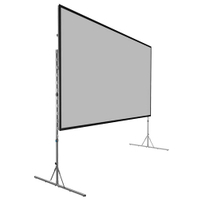 Da-Lite Fast Fold Deluxe 4K, 8K, 150 "Diag. Projection Screen Screen Fabric (84.5x114.5) - [4: 3] - HD Rental - 1.0