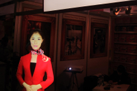Film de projection arrière en PVC professionnel pour mannequin virtuel / présentateur Mannequin