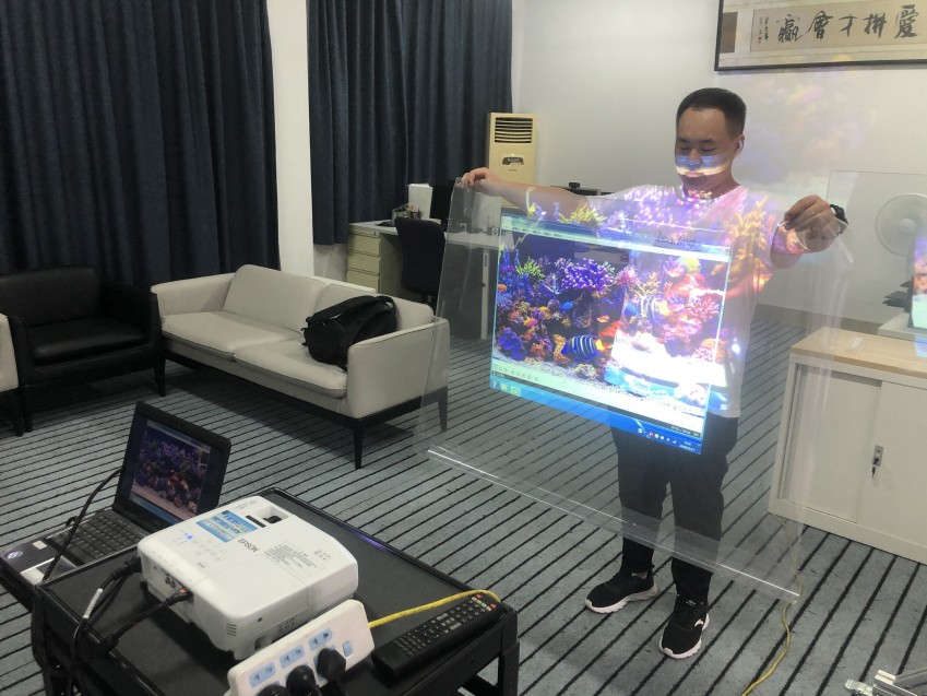 Film d'&eacute;cran de projection double face