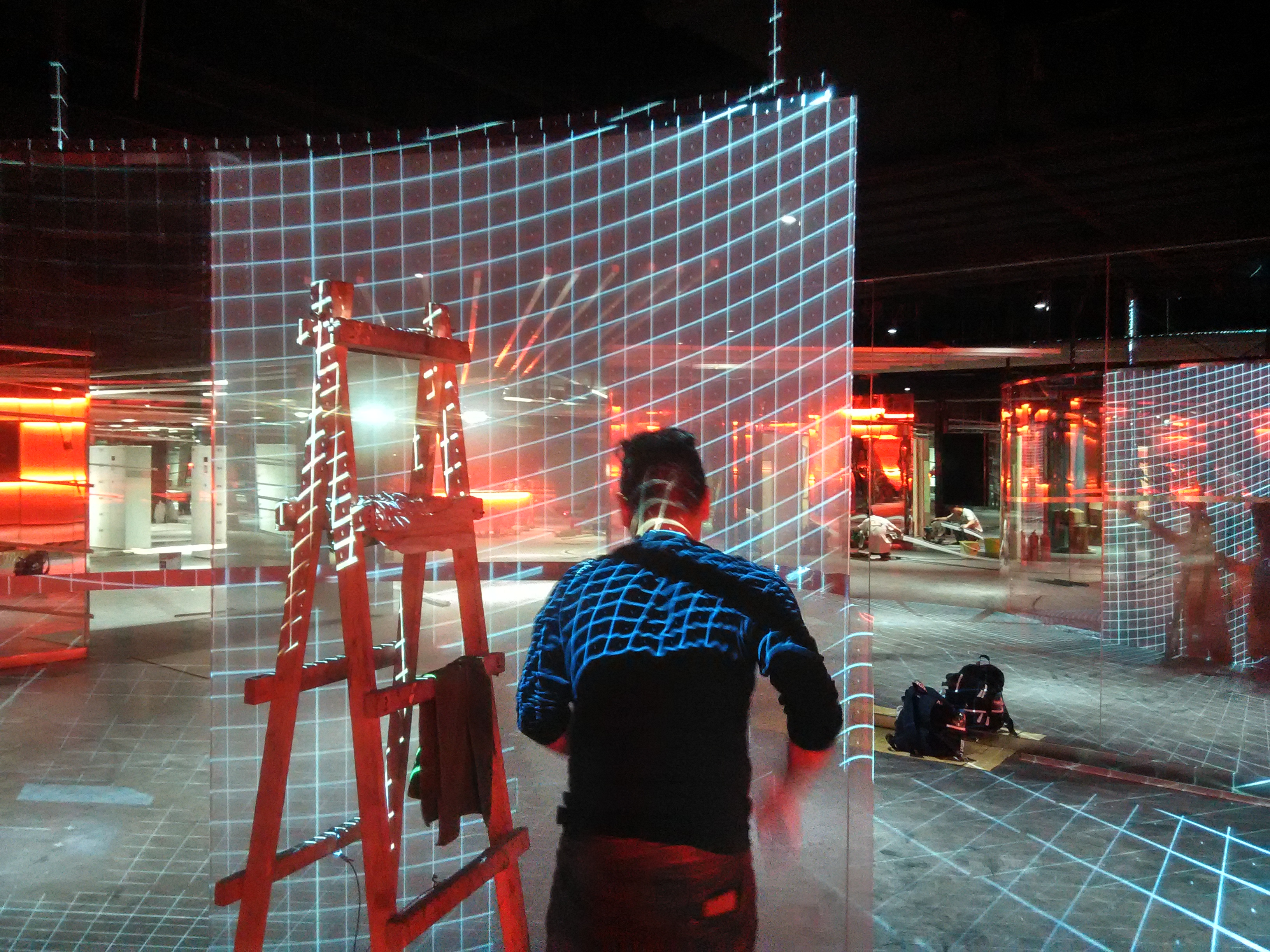 &Eacute;cran de projection arri&egrave;re ultra courte